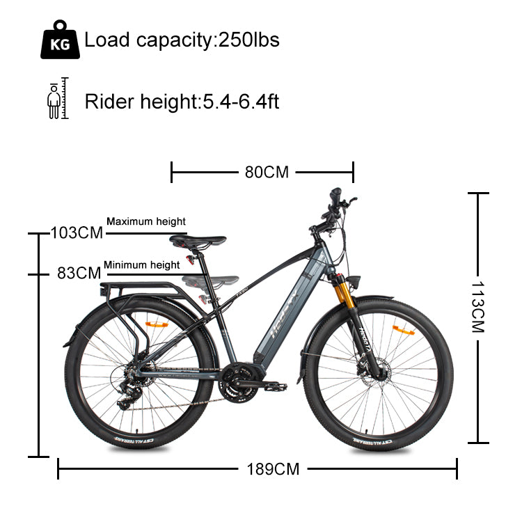 HedaTX TX90 250W city electric-powered bicycle for commuting