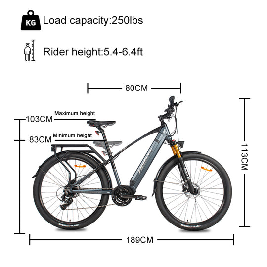 HedaTX TX90 250W city electric-powered bicycle for commuting